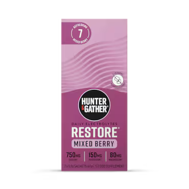 Hunter & Gather Restore Electrolytes - Mixed Berry 7 pack