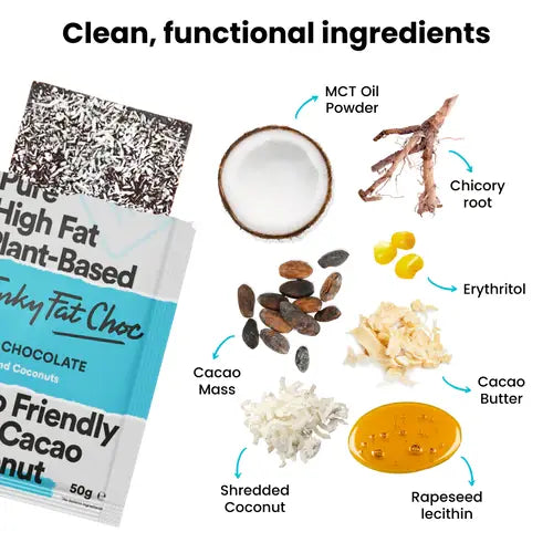 Keto Dark Chocolate with MCT & Coconut 50g