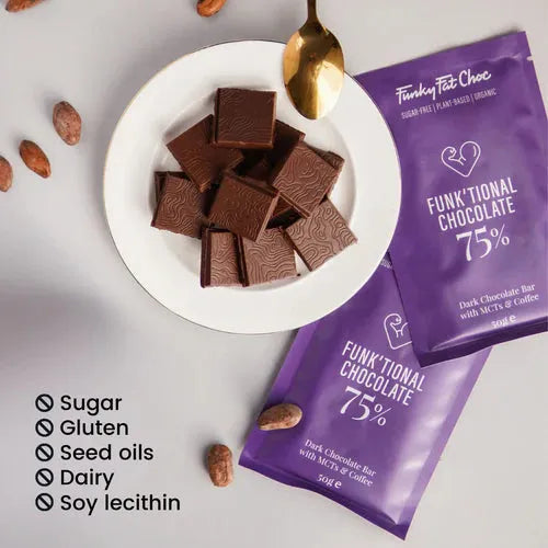 Keto Dark Chocolate with MCT & Coffee 50g