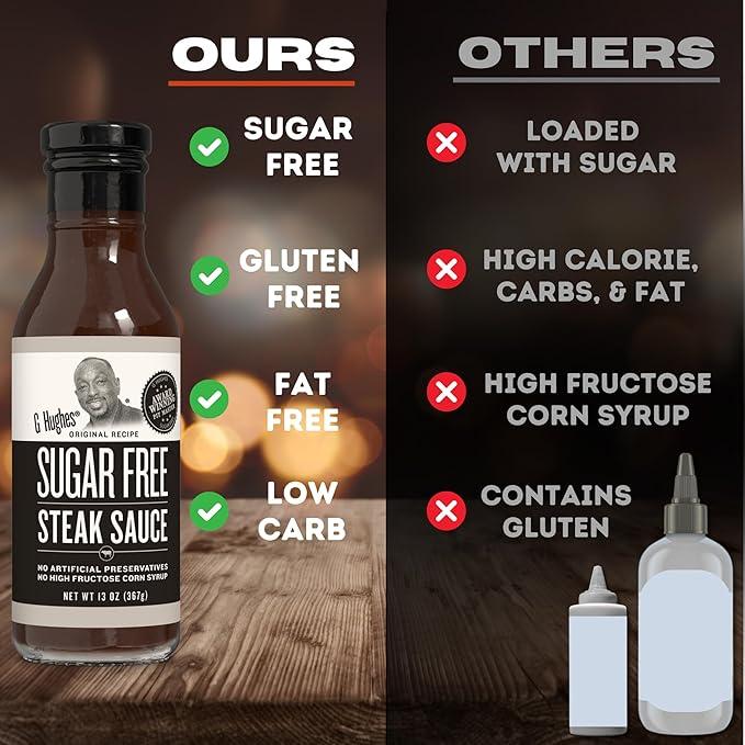 G Hughes Sugar Free Steak Sauce 367g