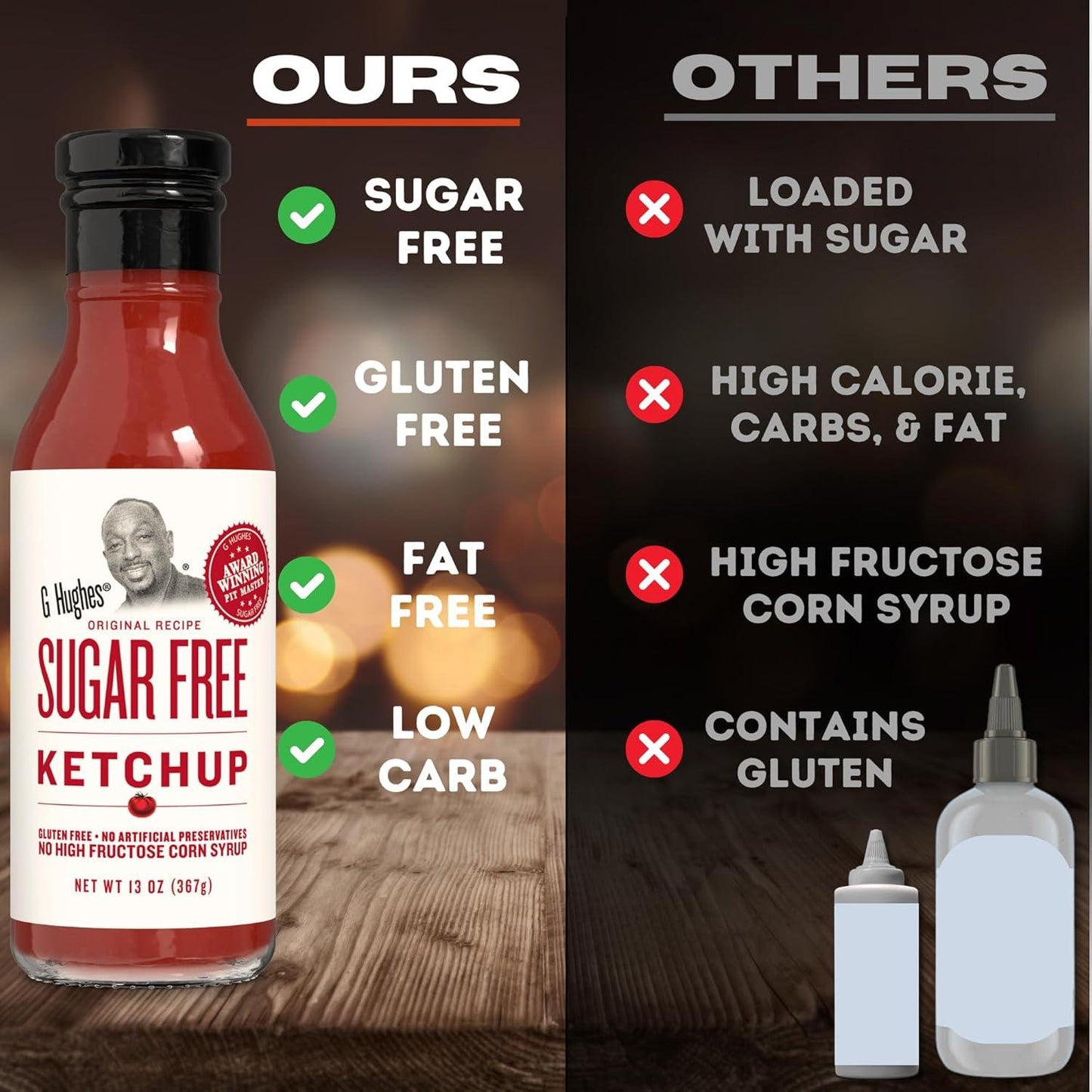 G Hughes Sugar Free Ketchup 367g