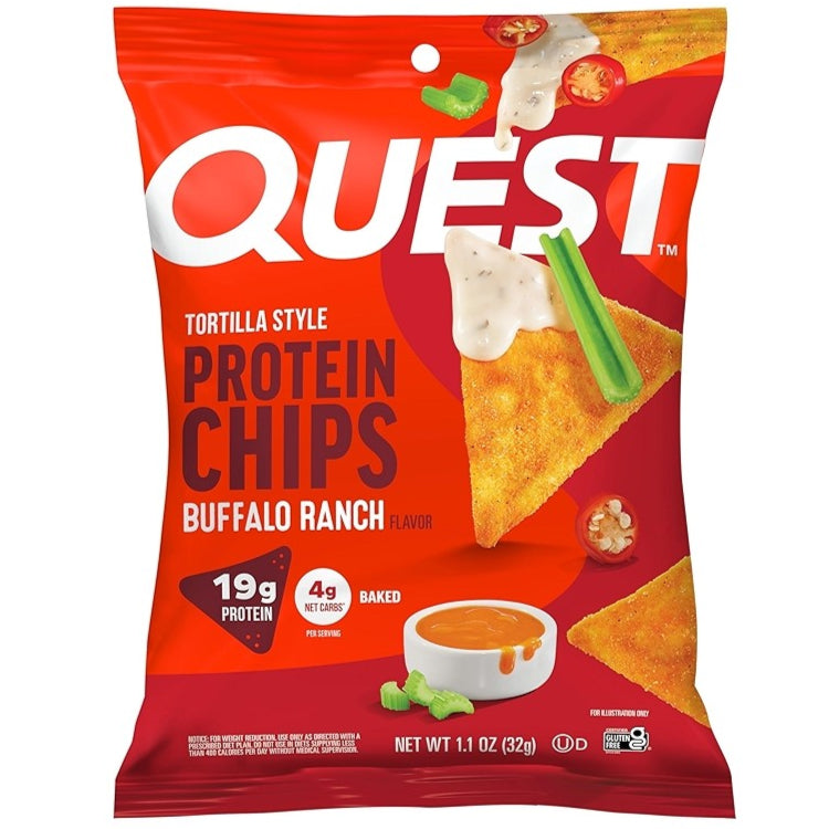 Quest Low Carb Tortilla Chips - Buffalo Ranch 32g