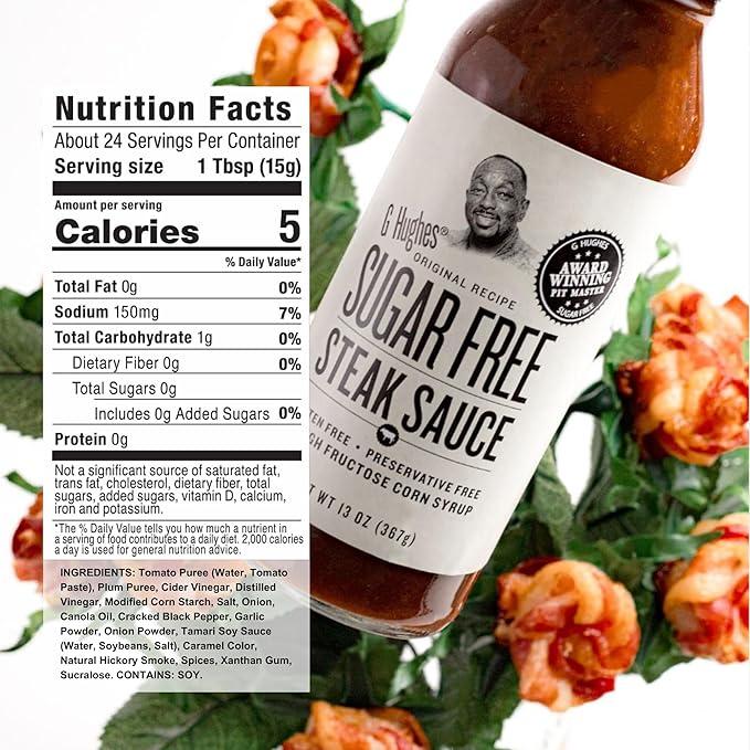 G Hughes Sugar Free Steak Sauce 367g