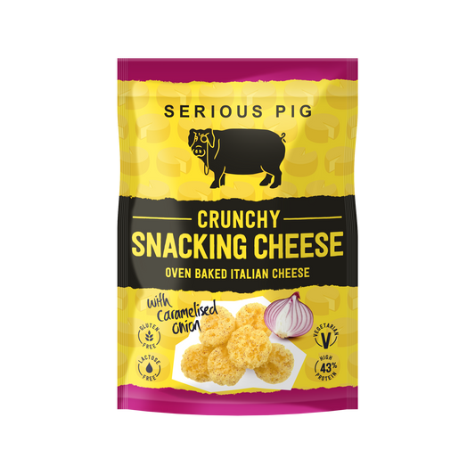 Serious Pig Crunchy Snacking Cheese Caramelised Onion 24g