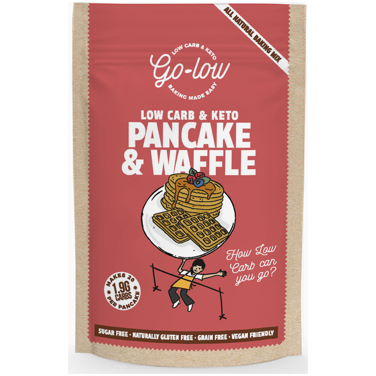 Go-low Keto Pancake & Waffle Low Carb Baking Mix 169g