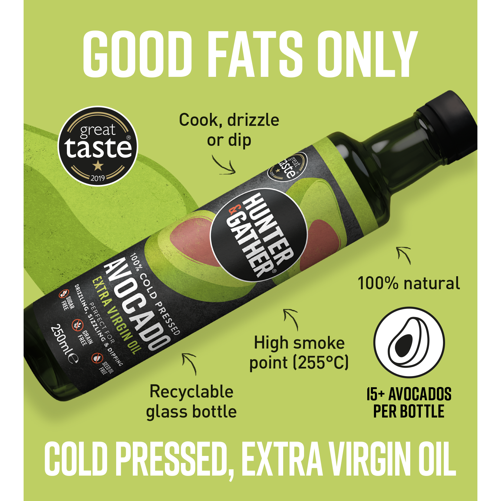 Hunter & Gather Extra Virgin Avocado Oil 250ml