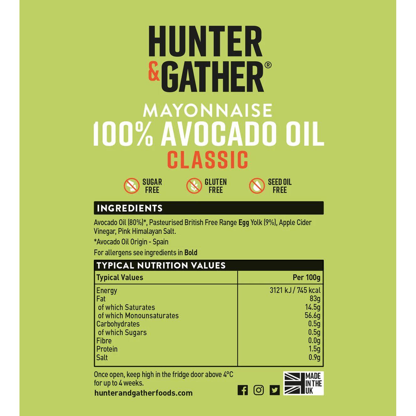 Hunter & Gather Avocado Oil Mayonnaise 175g