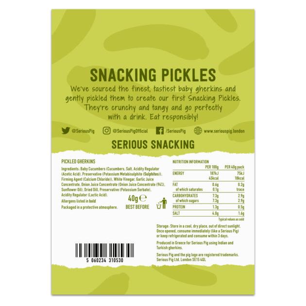 Serious Pig Snacking Pickles 40g