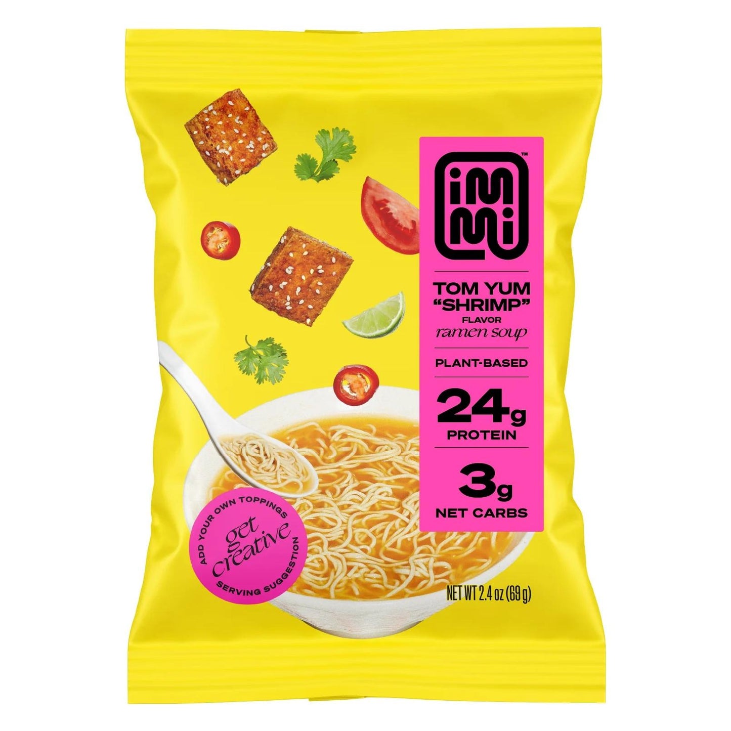 immi Tom Yum Shrimp Low Carb Ramen 69g