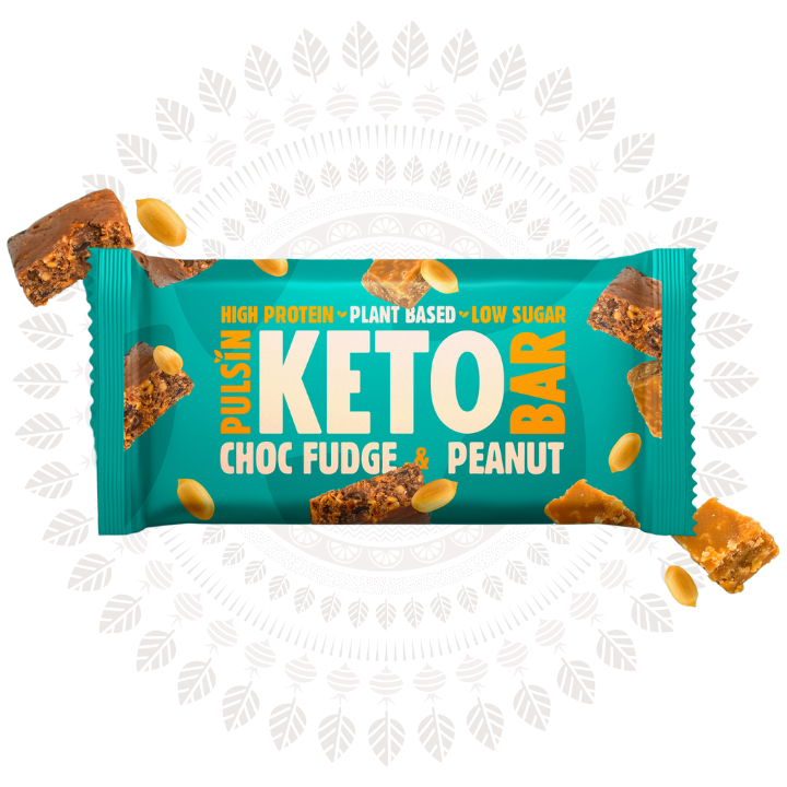 Pulsin Choc Fudge & Peanut Keto Bar 50g