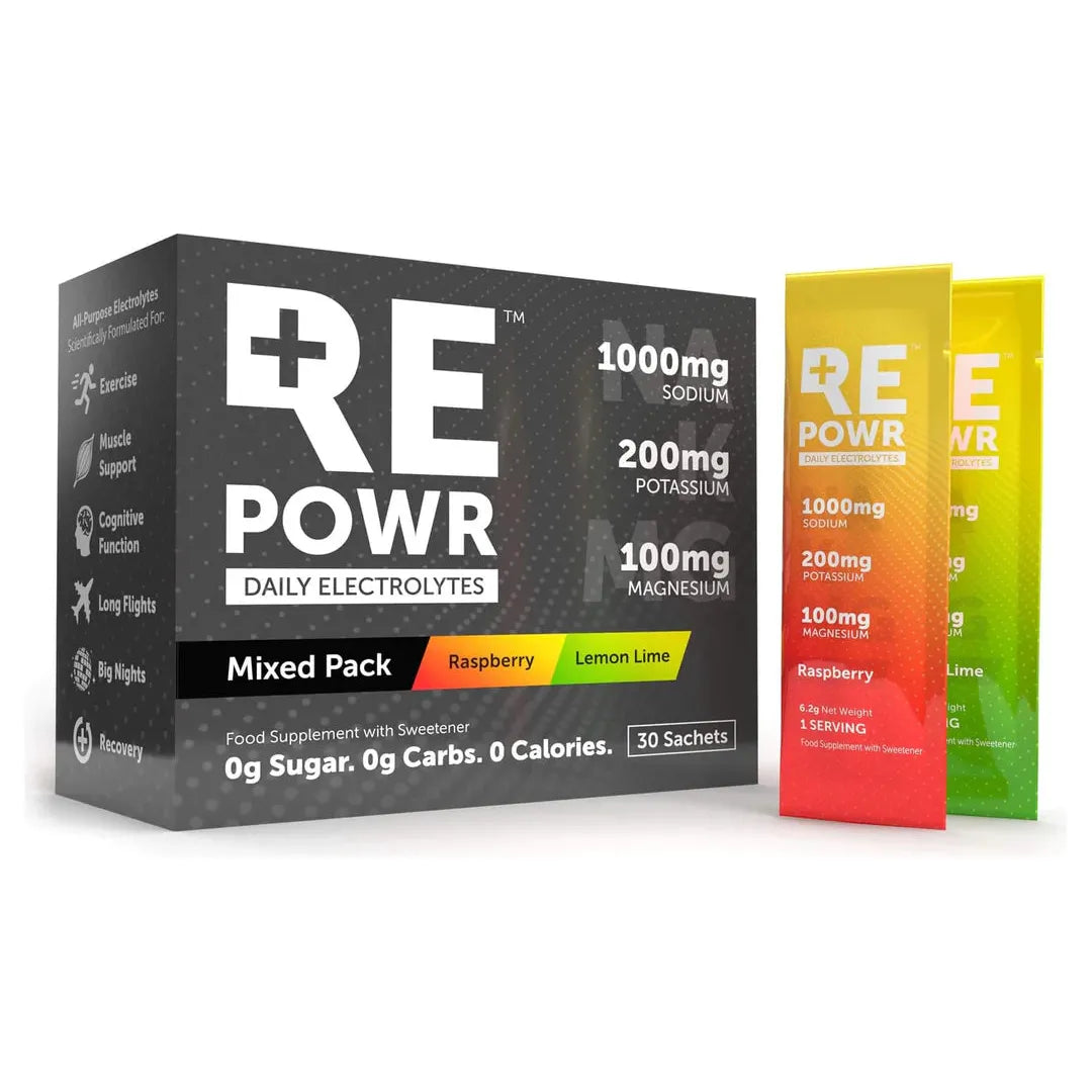 REPOWR Electrolytes - Raspberry & Lemon Lime 30 pack