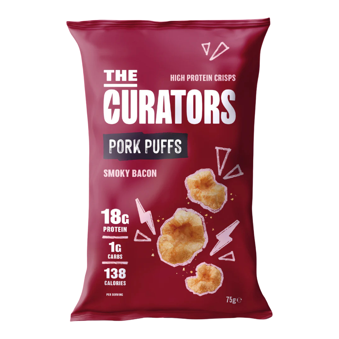 The Curators - Smoky Bacon Pork Puffs 75g