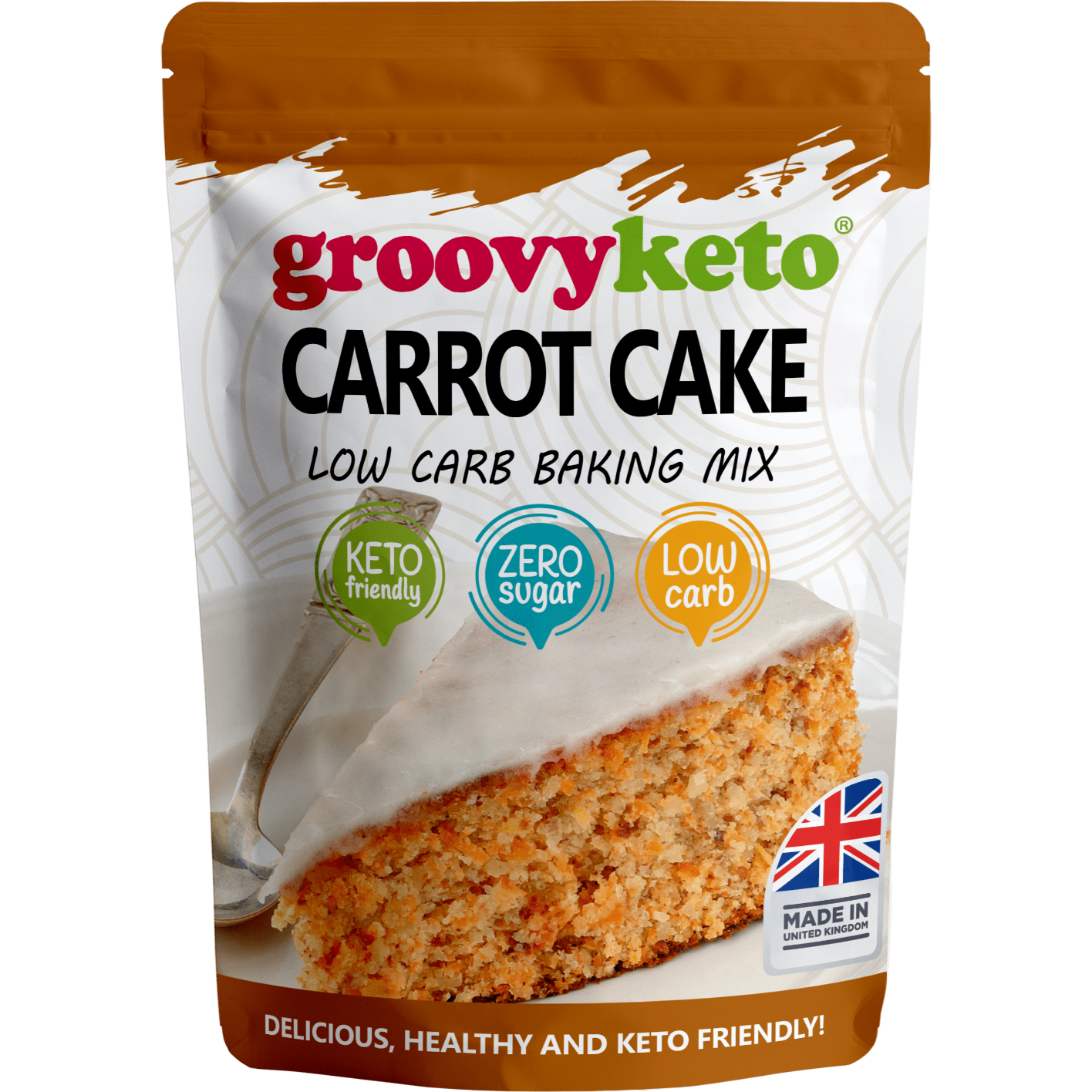 Groovy Keto Carrot Cake Low Carb Baking Mix 260g