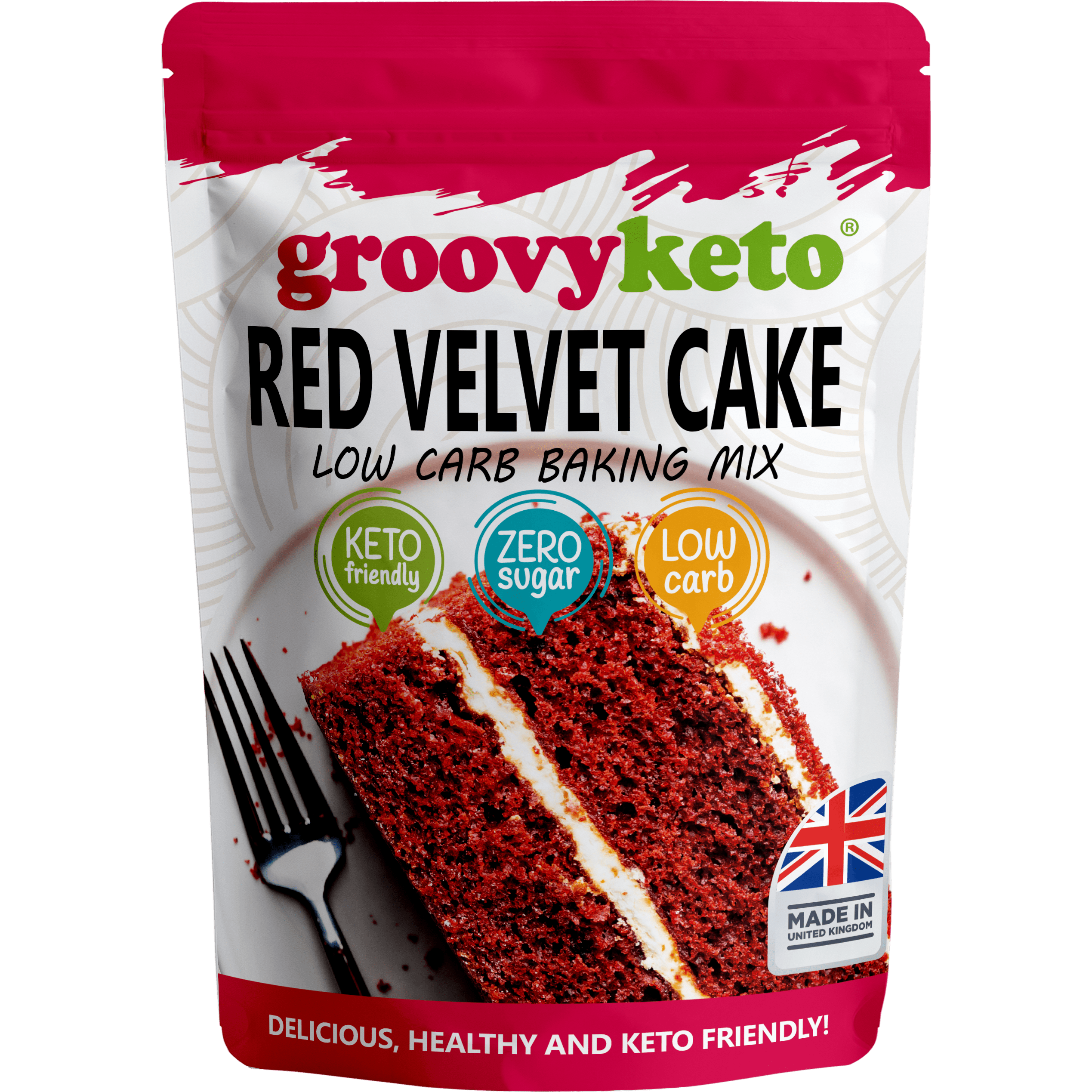 Groovy Keto Red Velvet Cake Low Carb Baking Mix 260g