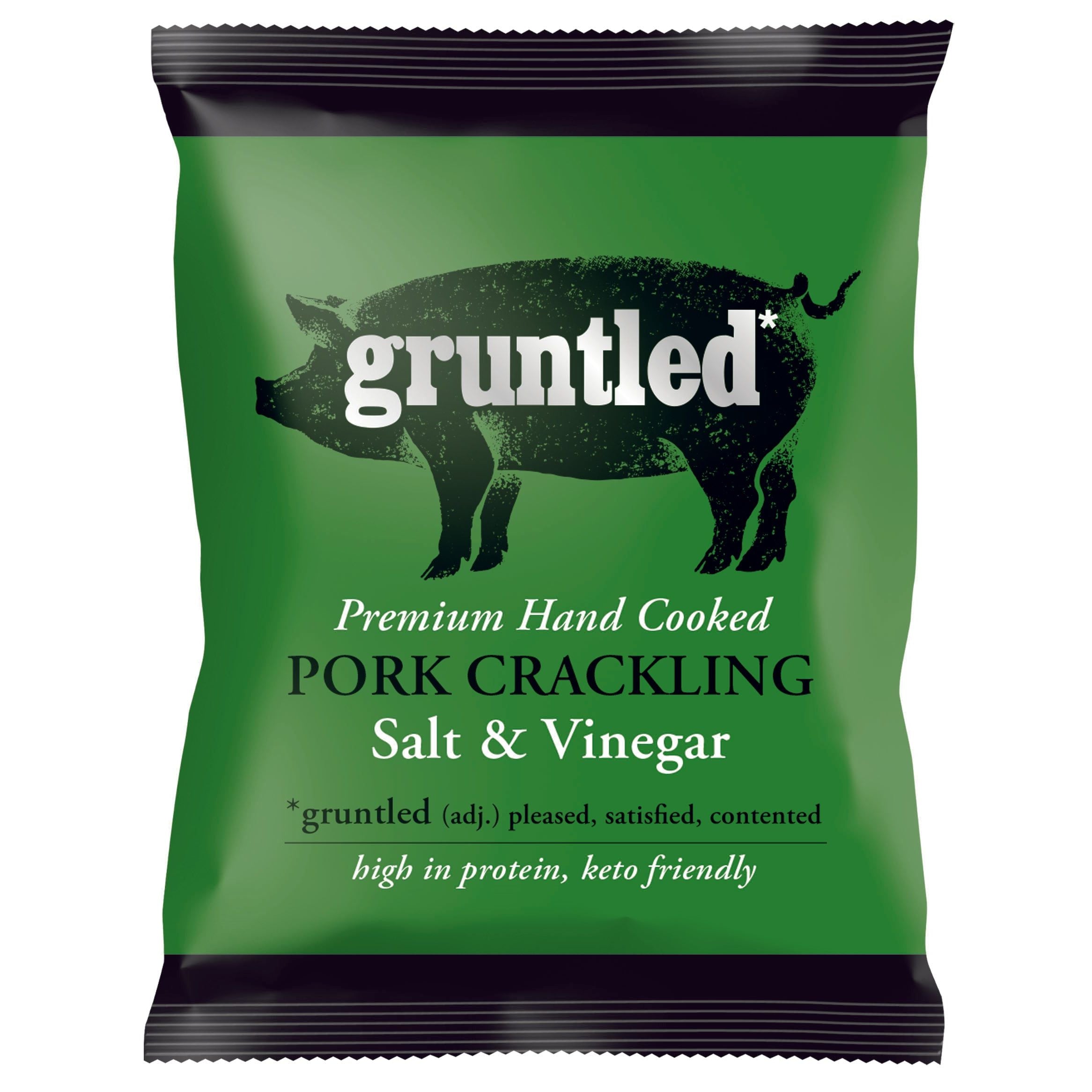Gruntled Salt & Vinegar Pork Crackling 35g