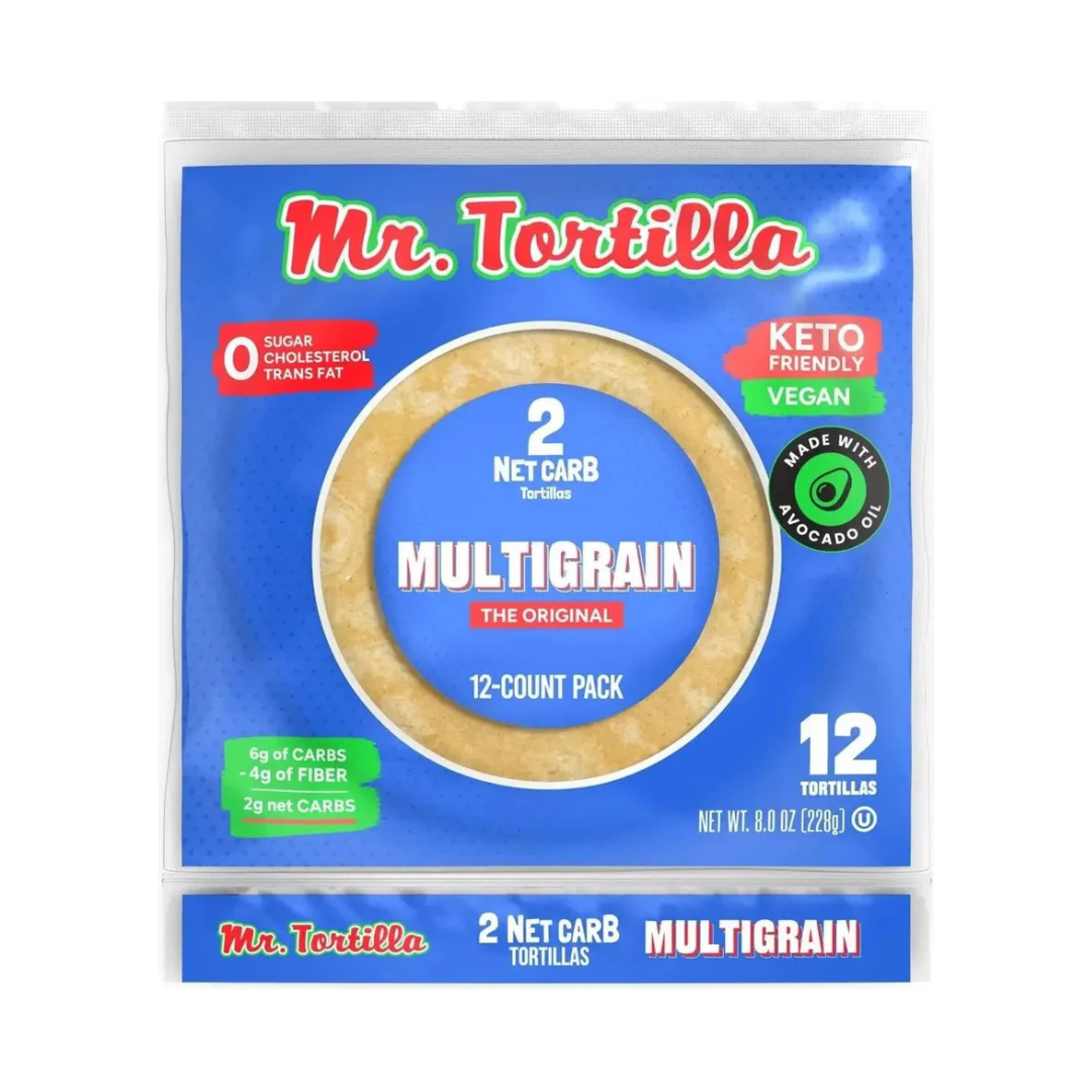 Mr Tortilla 2 Net Carb Tortilla Wraps - 12 pack