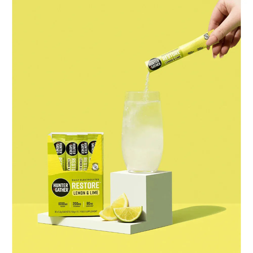Hunter & Gather Restore Electrolytes - Lemon & Lime 7 pack