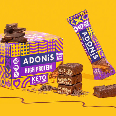 Adonis Double Choc Crisp Keto Bar 45g