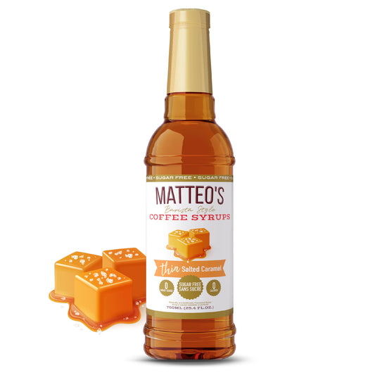 Matteo's Keto Coffee Syrup - Salted Caramel 750ml