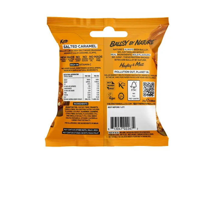 The Protein Ball Co. Salted Caramel Keto Balls 25g