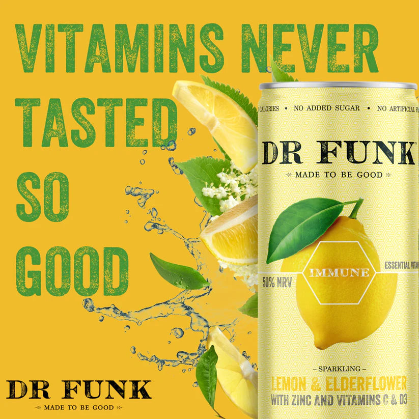 Dr Funk Lemon & Elderflower Immune Edition 330ml