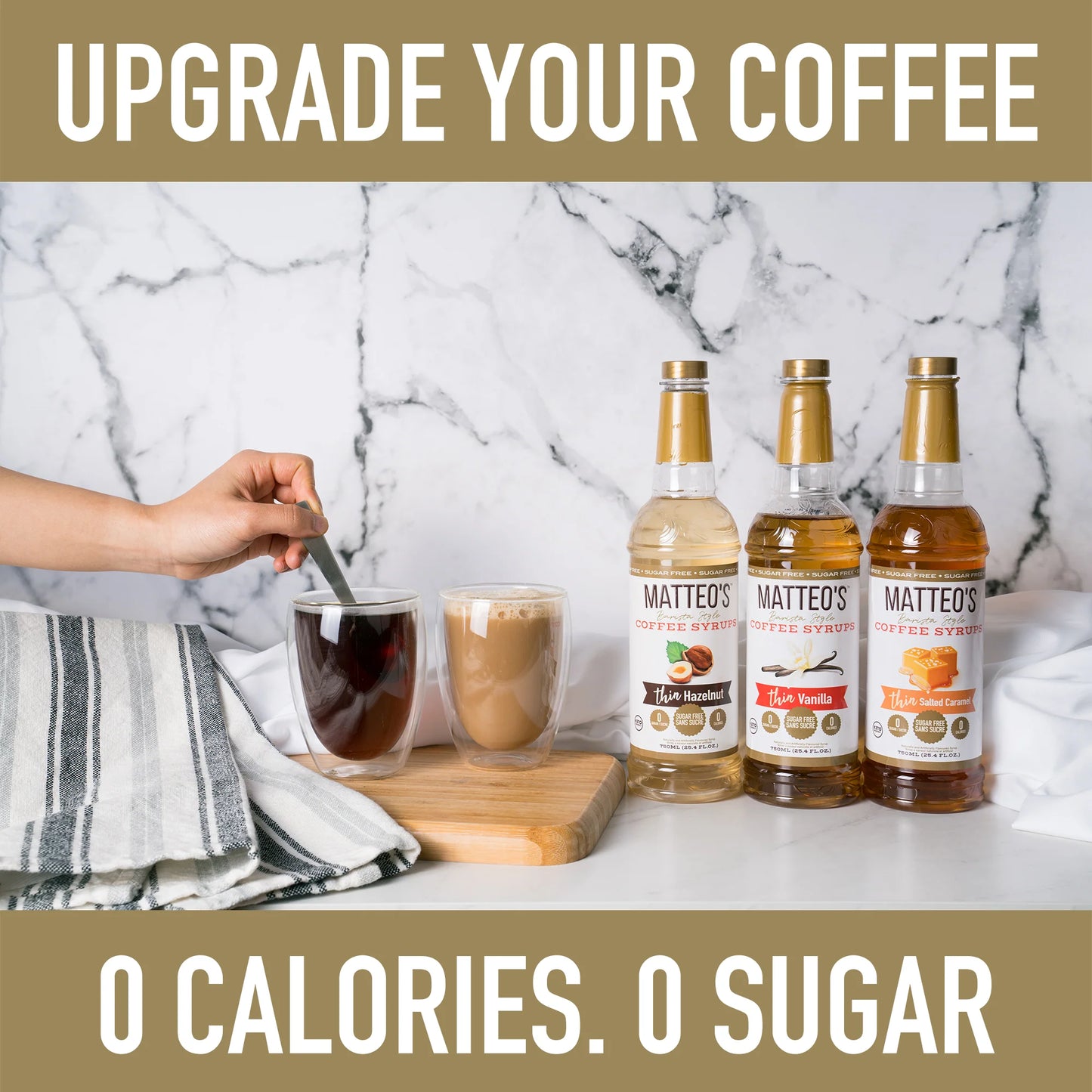 Matteo's Keto Coffee Syrup - Hazelnut 750ml