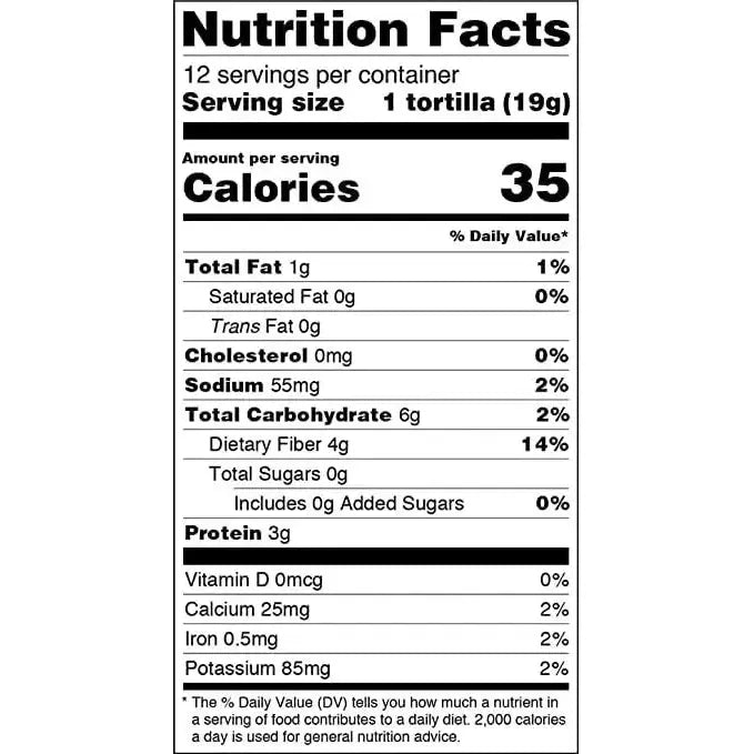 Mr Tortilla 2 Net Carb Tortilla Wraps - 12 pack