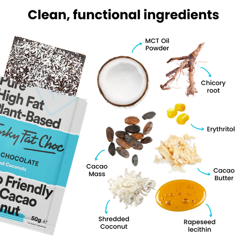 Keto Dark Chocolate with MCT & Coconut 50g
