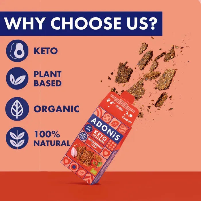 Adonis Mediterranean Keto Crackers 60g