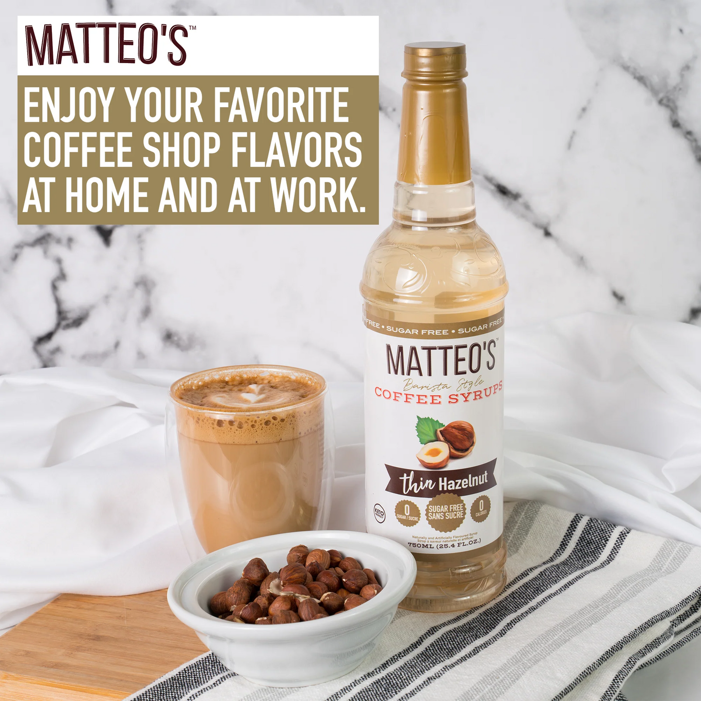 Matteo's Keto Coffee Syrup - Vanilla 750ml