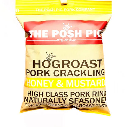 The Posh Pig Pork Crackling - Honey & Mustard 40g