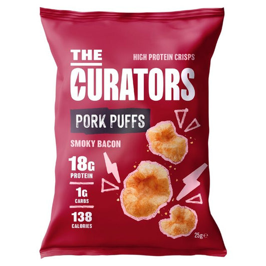 The Curators - Smoky Bacon Pork Puffs 25g
