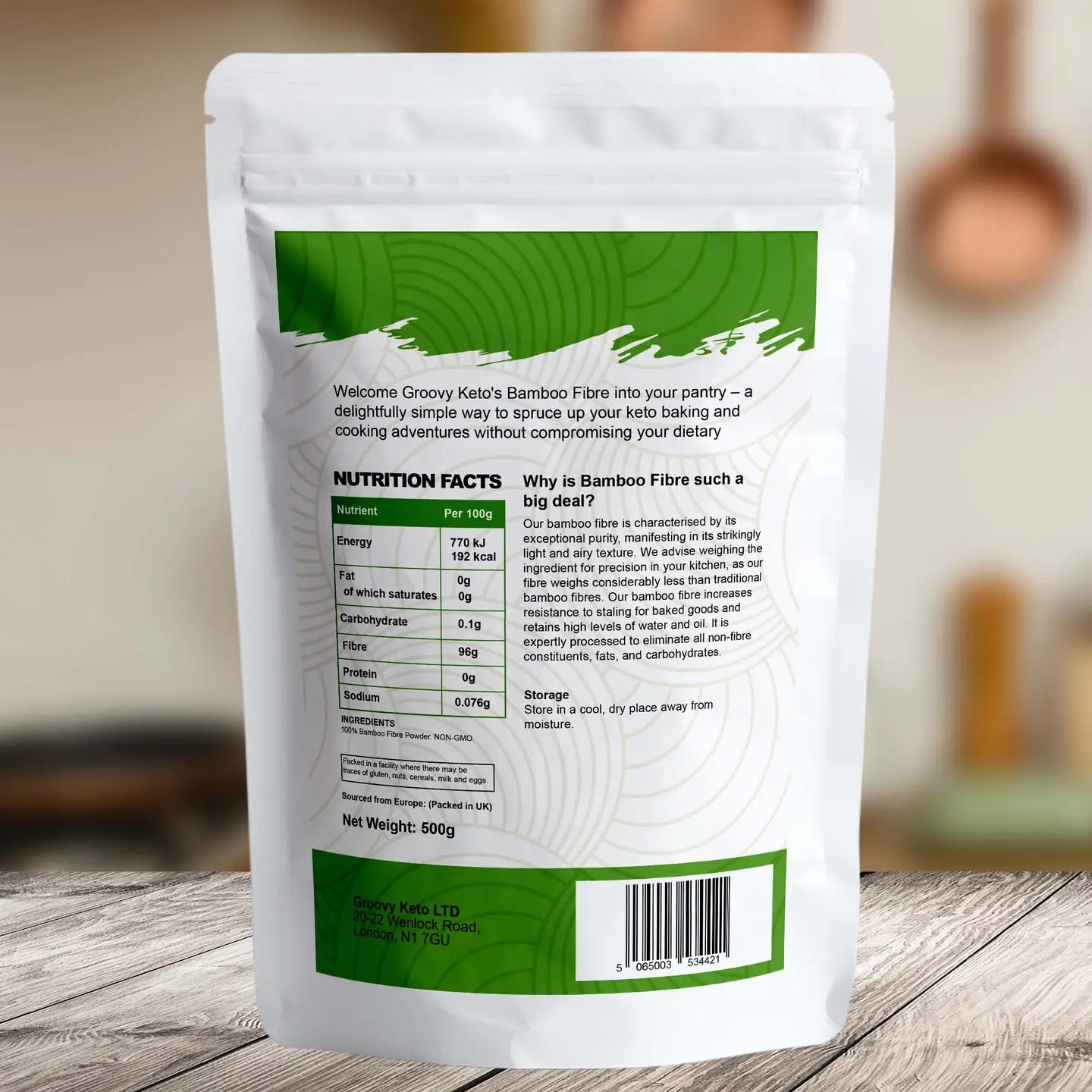 Groovy Keto Bamboo Fibre Flour 500g
