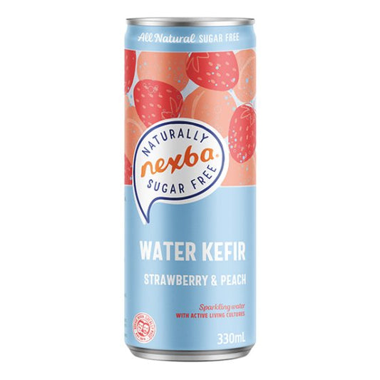 Nexba Water Kefir Strawberry & Peach 330ml
