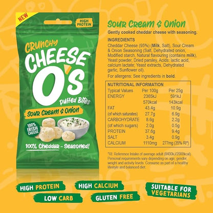 Cheese O's Crunchy Puffed Bites - Sour Cream & Onion 25g