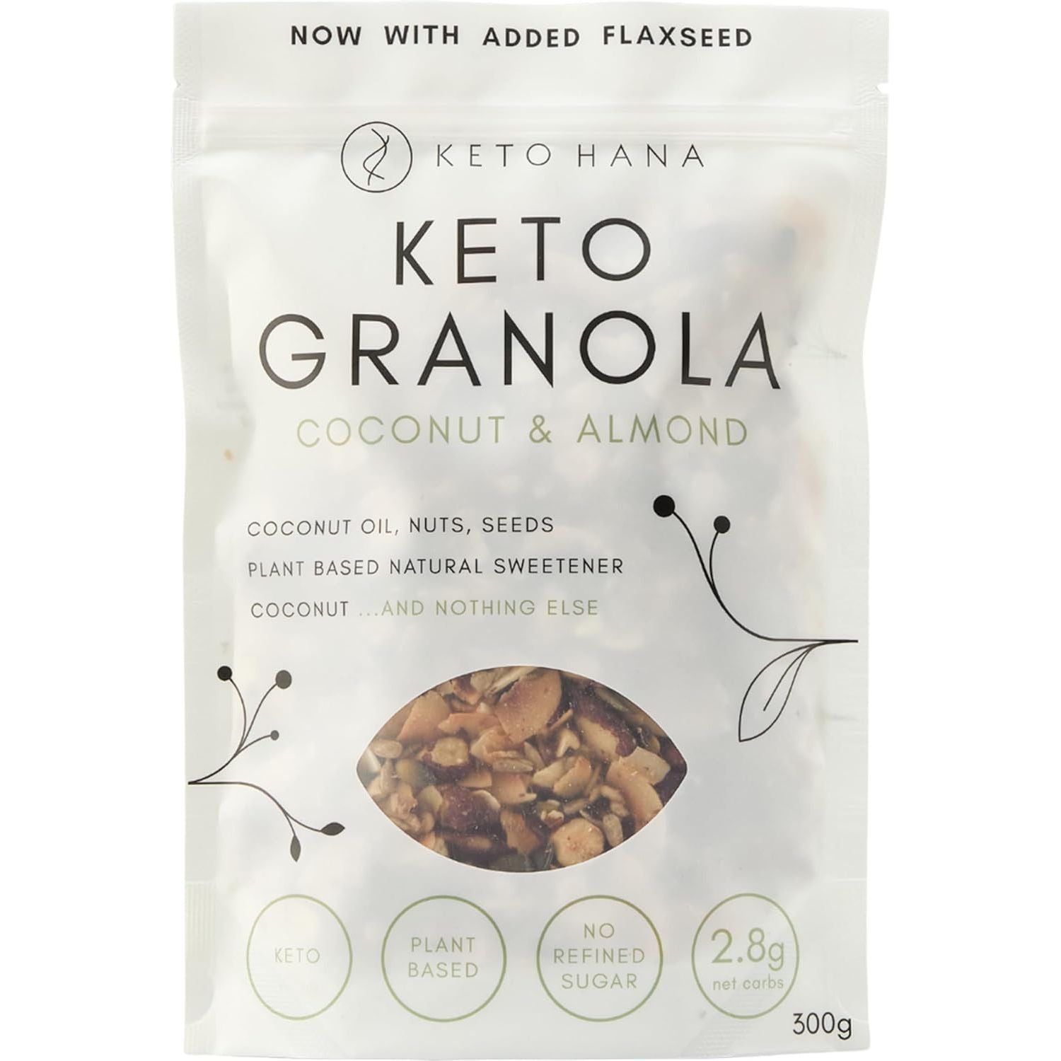 Keto Hana Coconut & Almond (Plant-based) Granola 300g