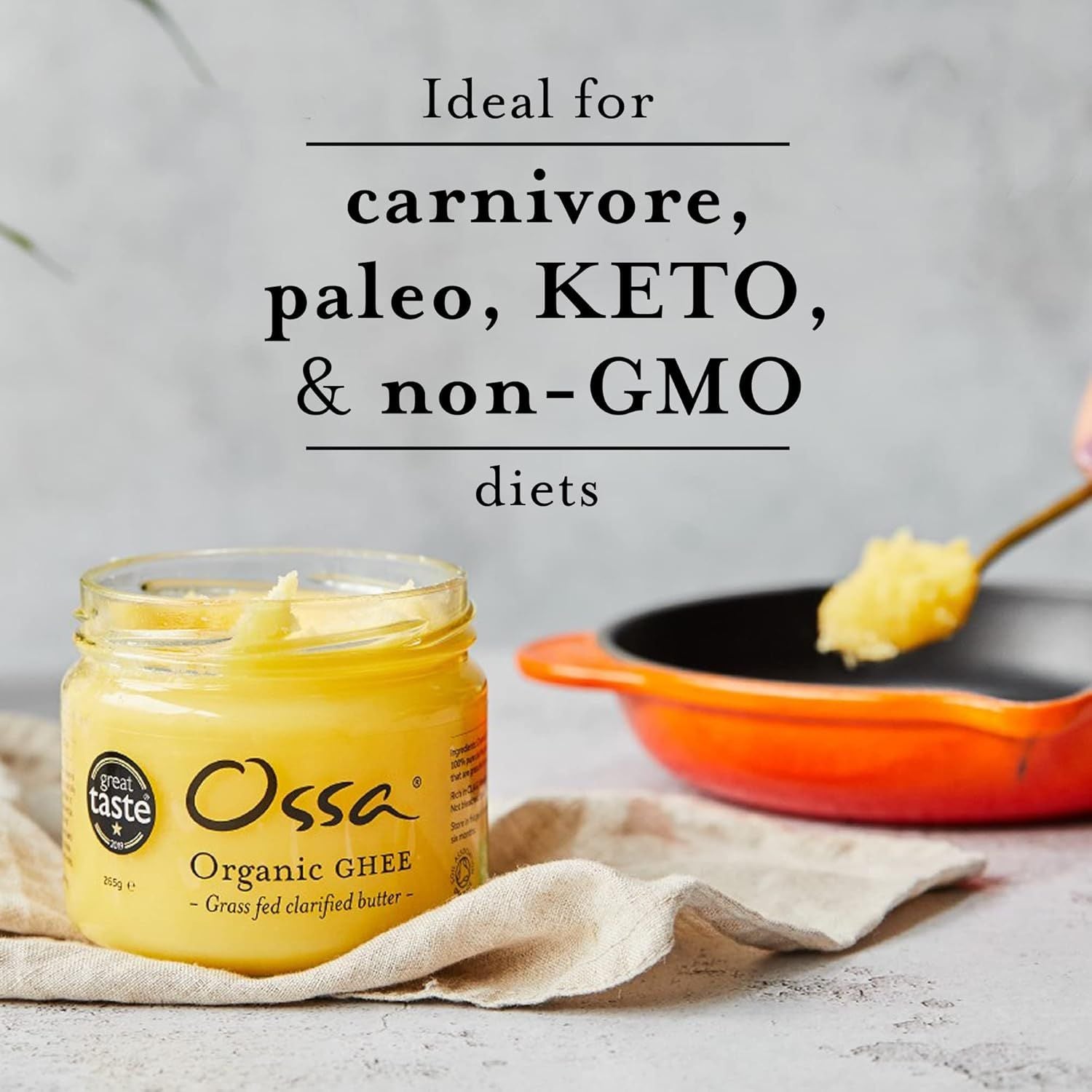 Ossa Organic Grass Fed Ghee 265g