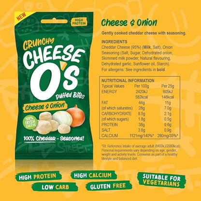 Cheese O's Crunchy Puffed Bites - Cheese & Onion 25g