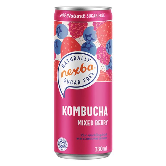 Nexba Mixed Berry Kombucha 330ml