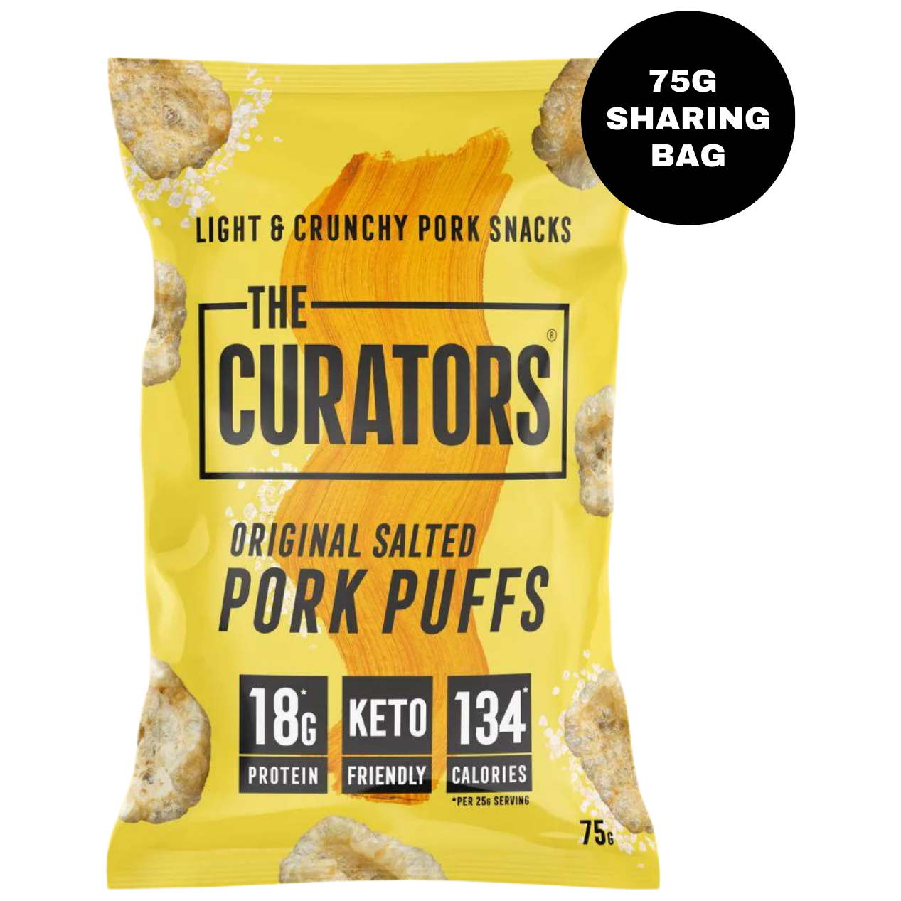 The Curators - Original Salted Pork Puffs Big Bag 75g