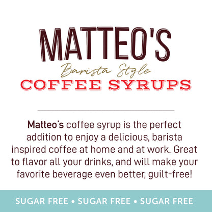 Matteo's Keto Coffee Syrup - Cupcake 750ml