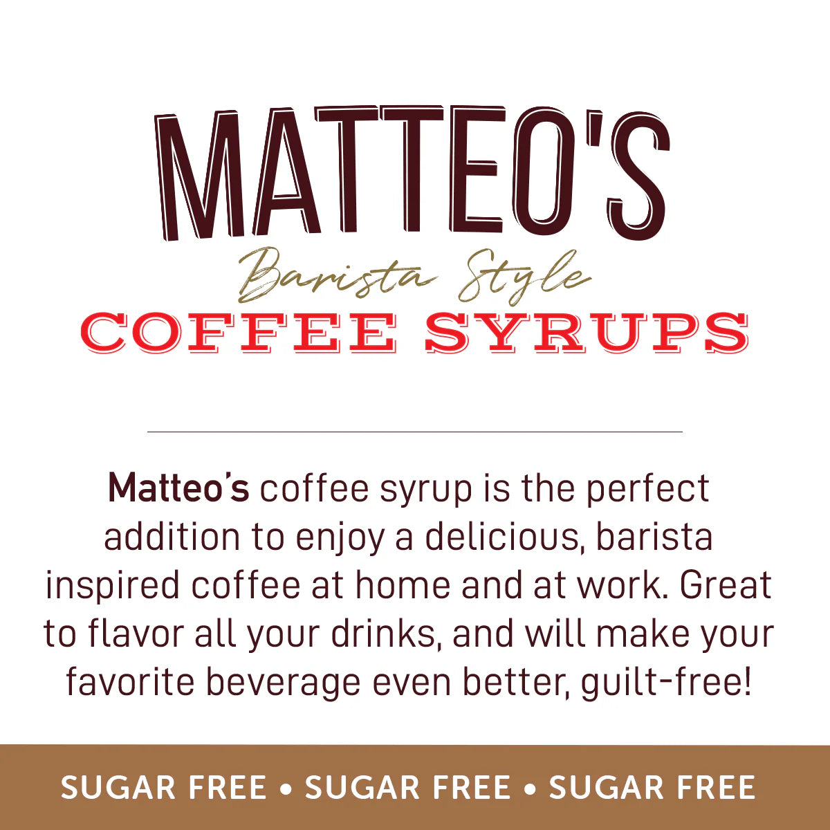 Matteo's Keto Coffee Syrup - S'mores 750ml