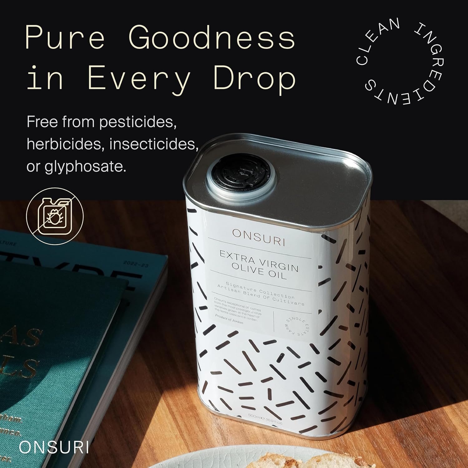 ONSURI Signature Extra Virgin Olive Oil - 500ml Tin