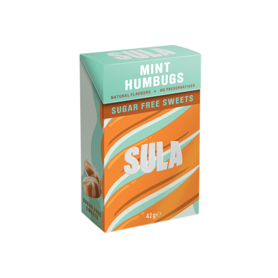 Sula Sugar Free Sweets - Mint Humbugs 42g