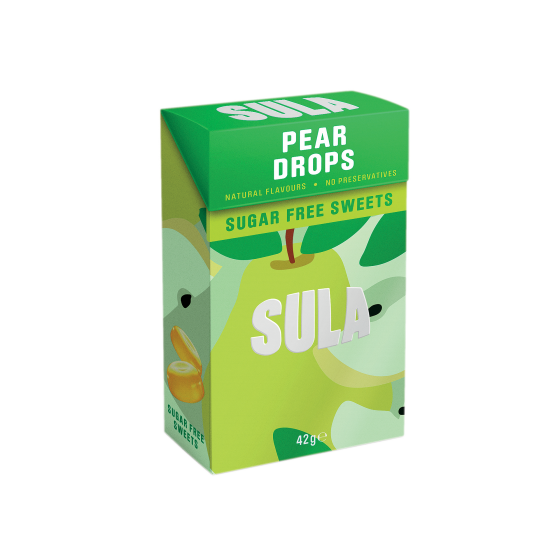 Sula Sugar Free Sweets - Pear Drops 42g