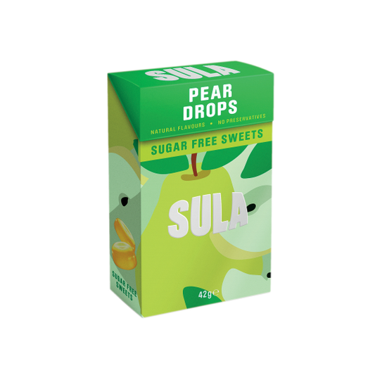 Sula Sugar Free Sweets - Pear Drops 42g