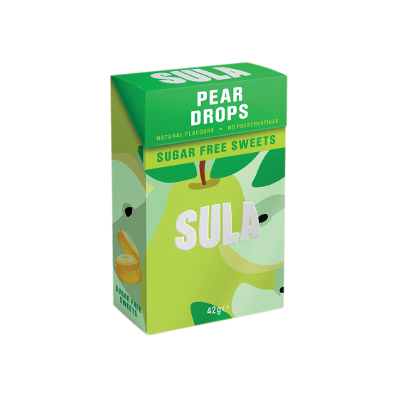 Sula Sugar Free Sweets - Pear Drops 42g