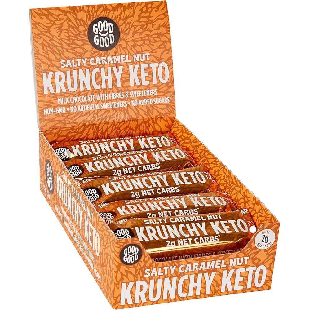 Good Good Krunchy Keto Bar - Salty Caramel Nut 15 x 35g Case