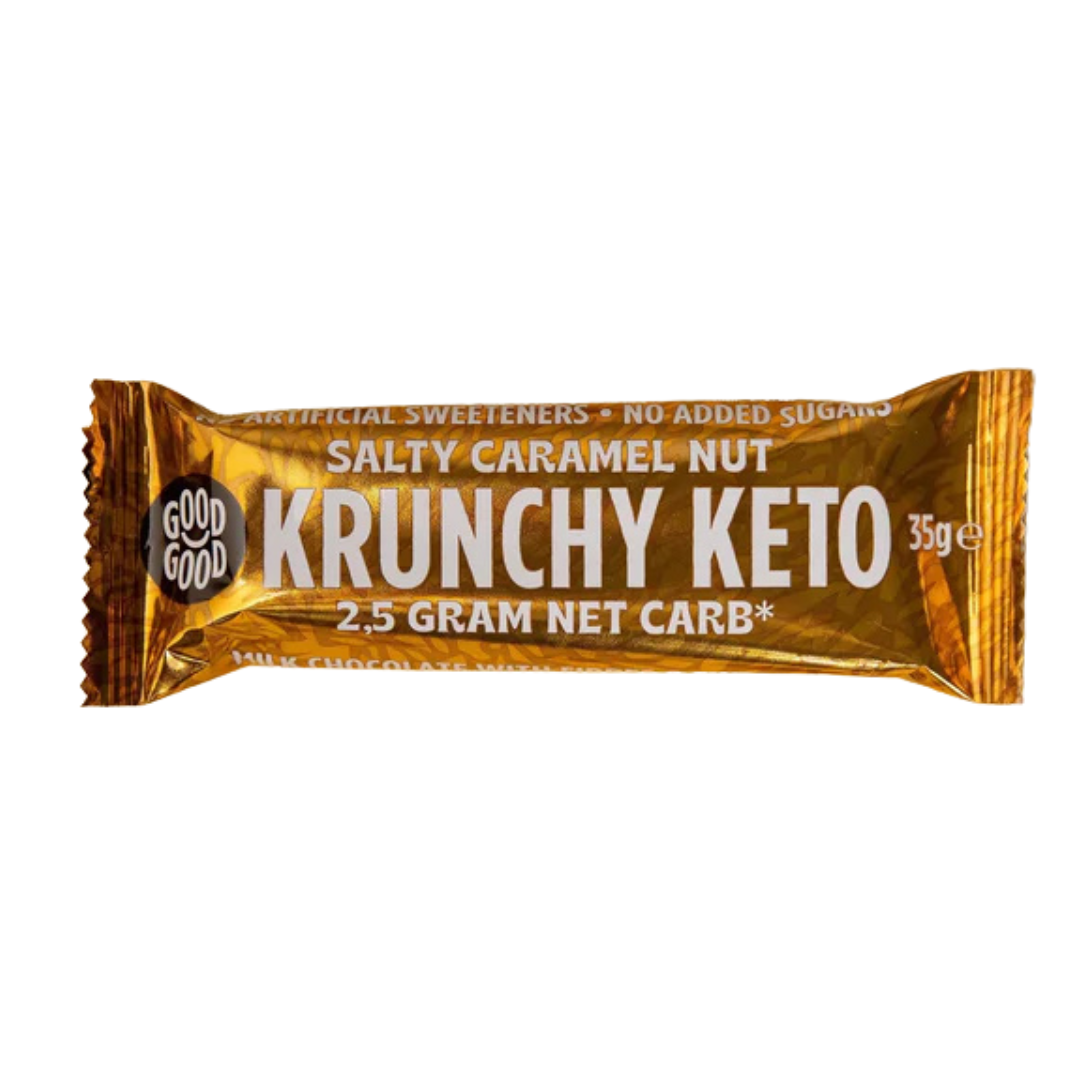 Good Good Krunchy Keto Bar - Salty Caramel Nut 35g