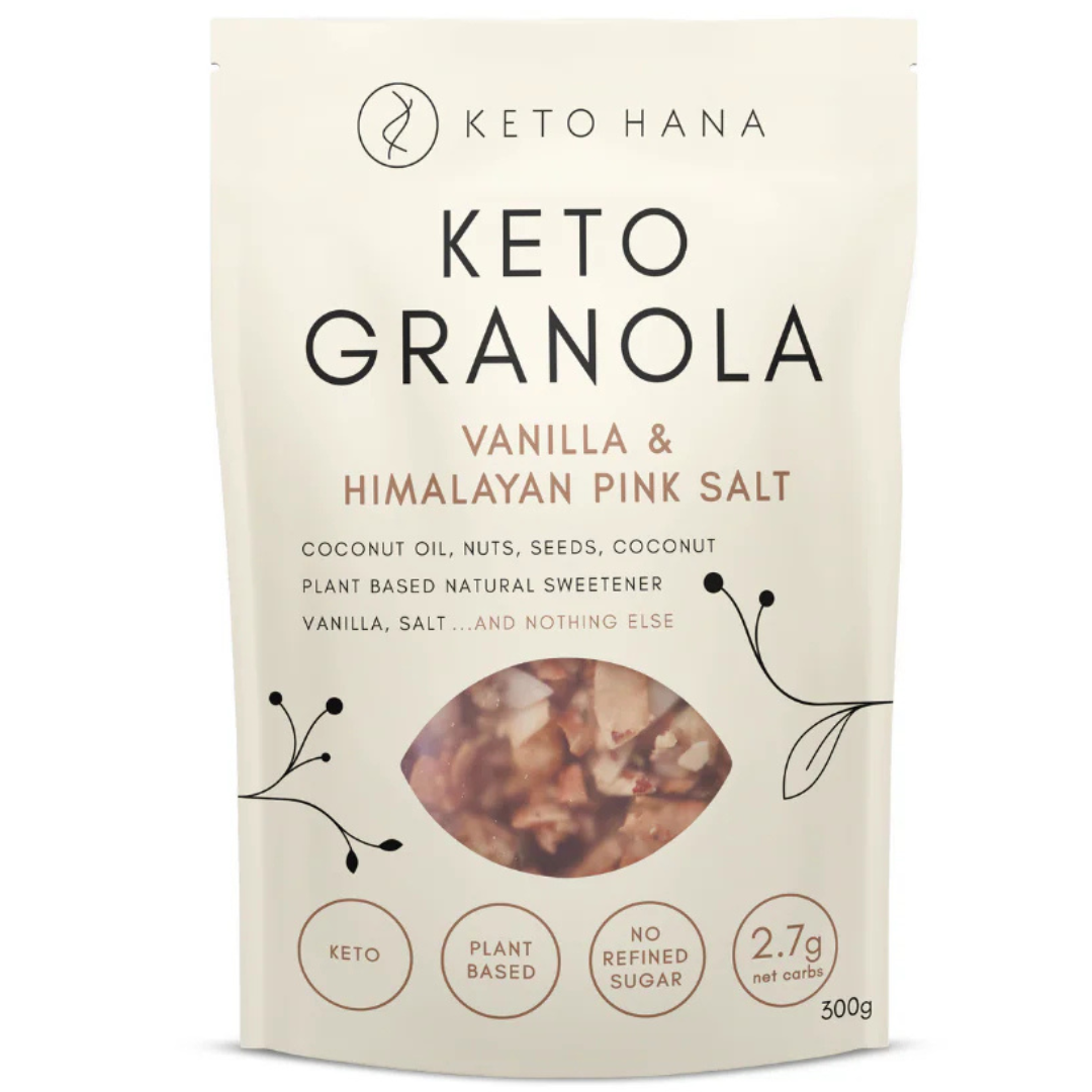 Keto Hana Vanilla & Pink Sea Salt Granola 300g